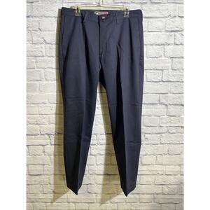 Mens Lee Custom Fit Collection Navy Blue Dress Pants 34x30 Flat Front